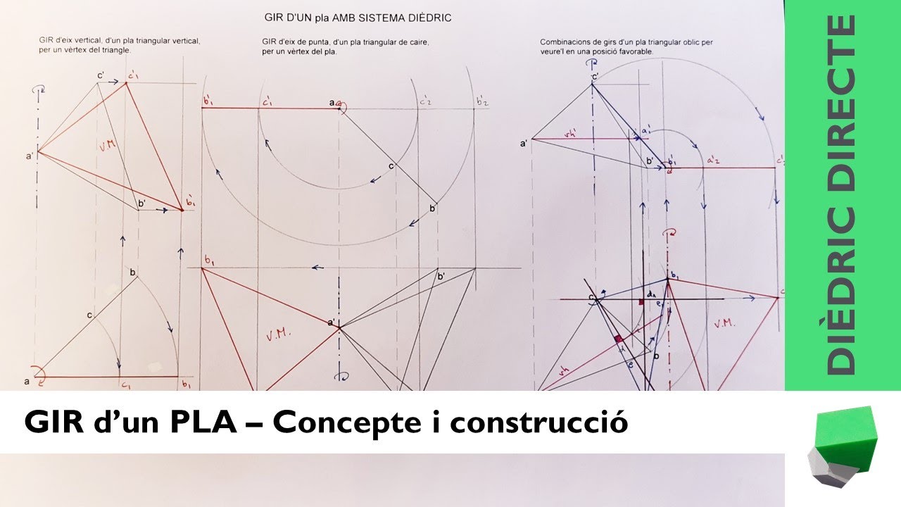 GIR d'un PLA - Concepte i construcció - Moviments - Dièdric directe de Josep Dibuix Tècnic IDC