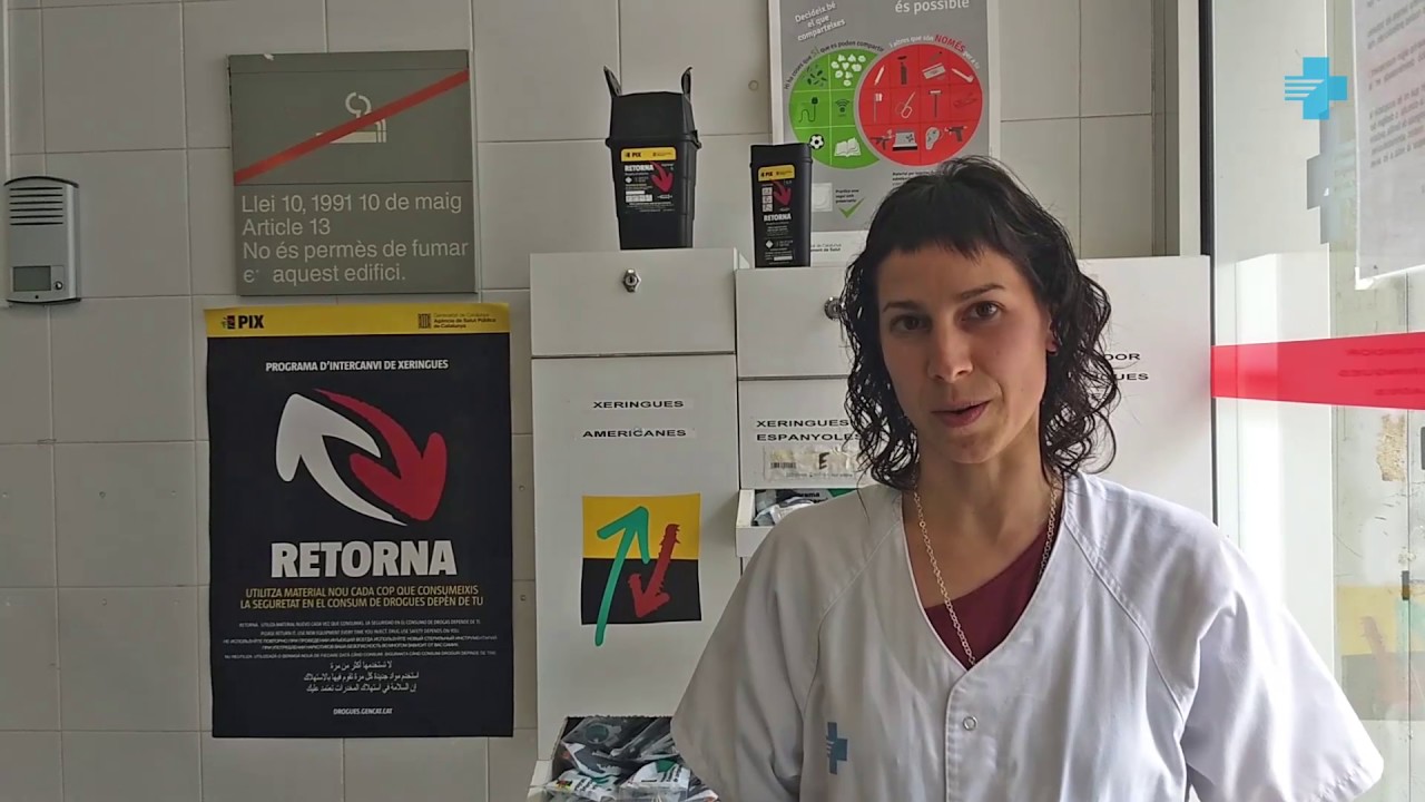 La infermera Lídia Cabanillas explica la tasca que fa com a coordinadora del Programa PIX de icscat