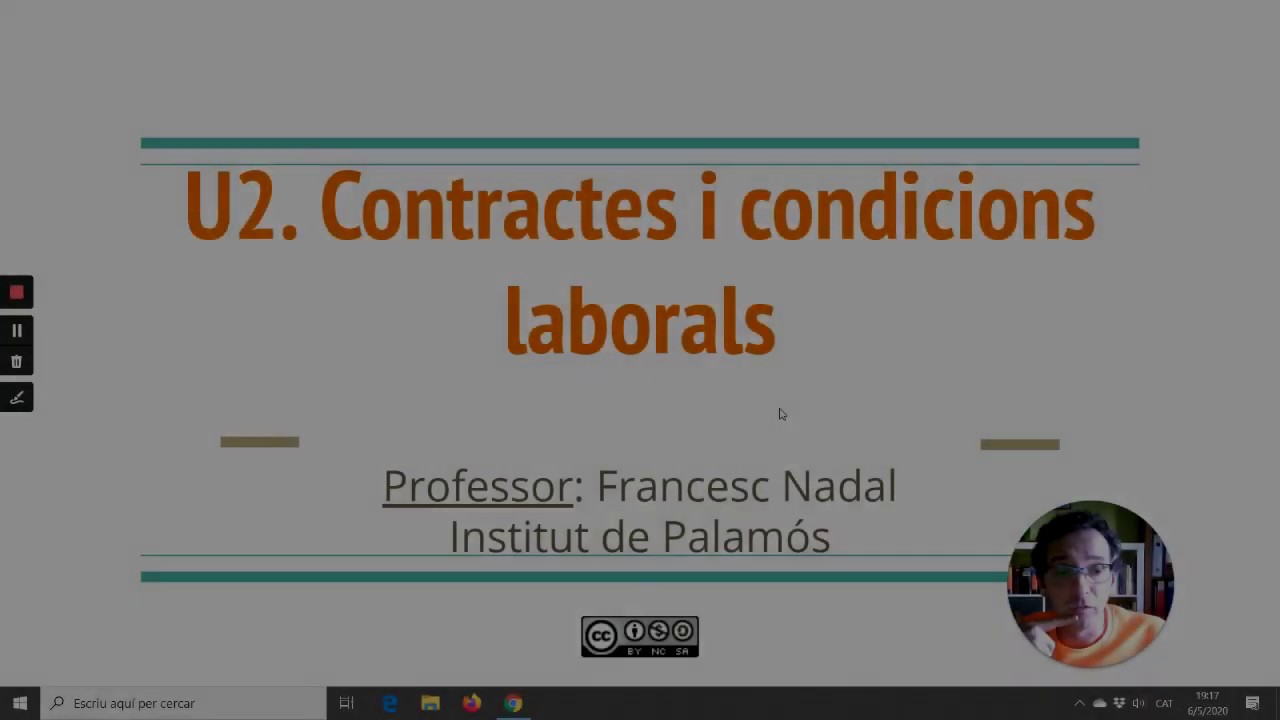 Condicions laborals fins a 2020 #economia #confinament #JoActuo #CentresEducatiusEnLínia de Francesc Nadal