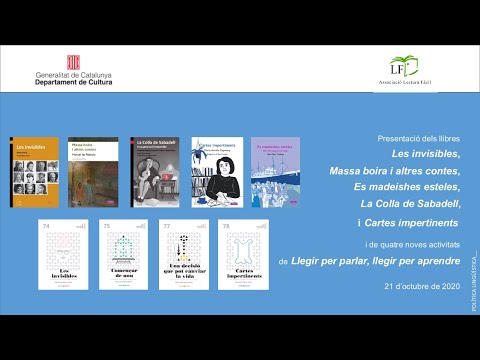 Acte de presentació de nous llibres i activitats de Lectura Fàcil. Directe de Llengua catalana