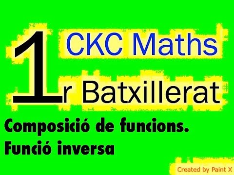 CKC Maths- 1r bat- Funcions III: funció composta i funció inversa de Curiosity killed the cat: Maths