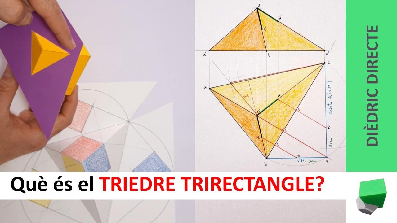 Vols veure 🙄 un exemple d'un triedre trirectangle❓ Apliquem el concepte construint una piràmide. de Josep Dibuix Tècnic IDC