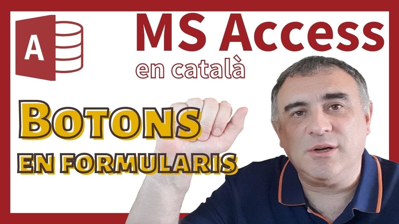 Access en català 19 Com inserir Botons en un Formulari Access by LuisProfe de LuisProfe
