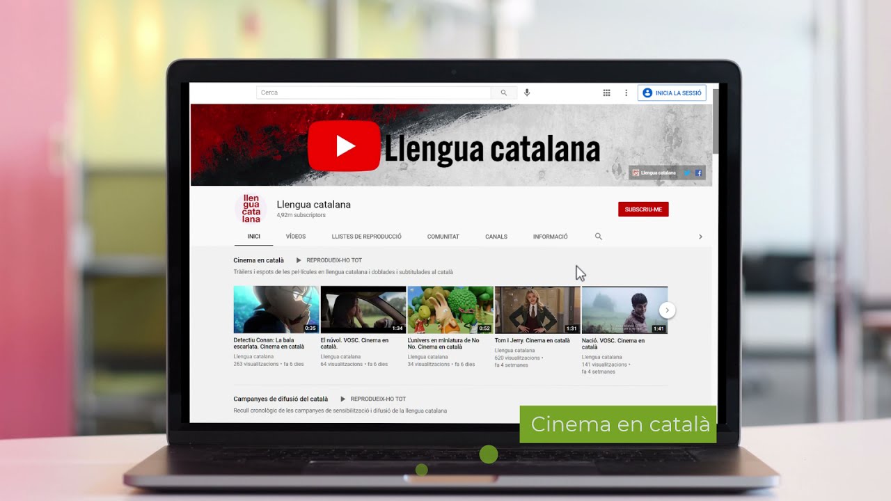 Subscriu-te al canal Llengua catalana de YouTube! de Llengua catalana