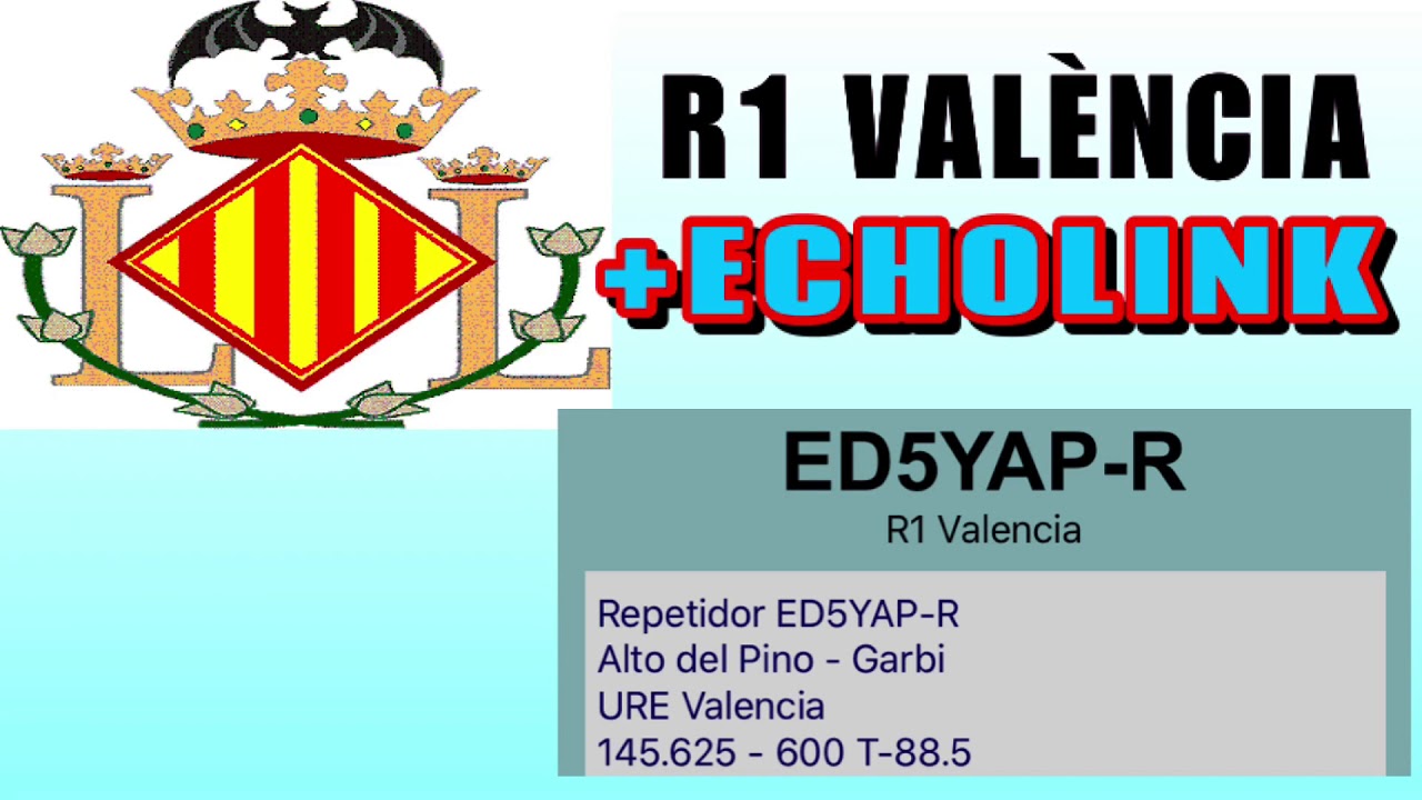 R1 València RF i Echolink de EA3HSL Jordi