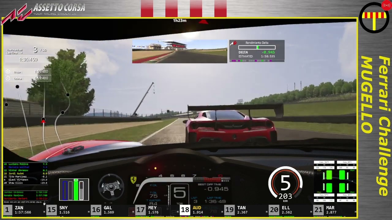 🏎 Assetto Corsa | Ferrari Challenge - Entrenaments de A tot Drap Simulador