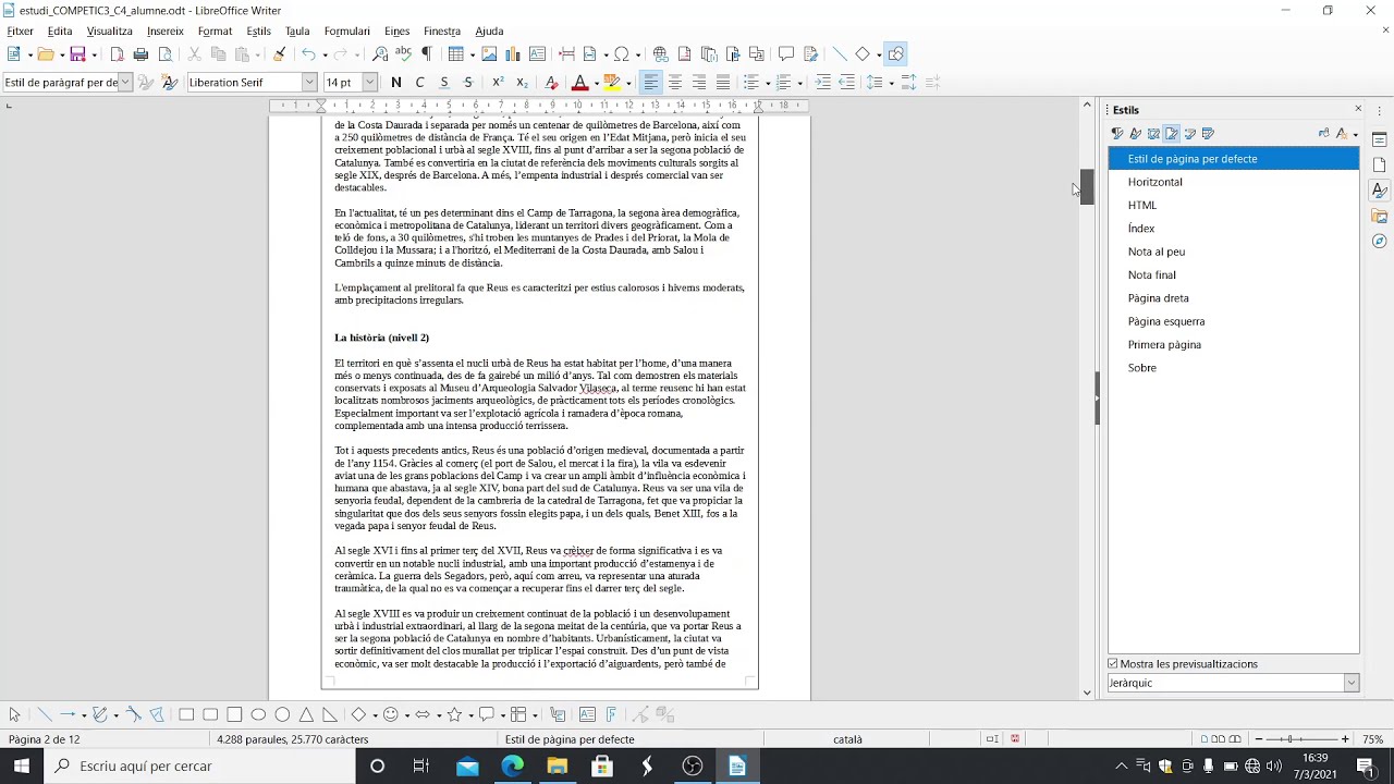 Com posar vores a les pàgines amb LibreOffice Writer de Xavier Àgueda COMPETIC