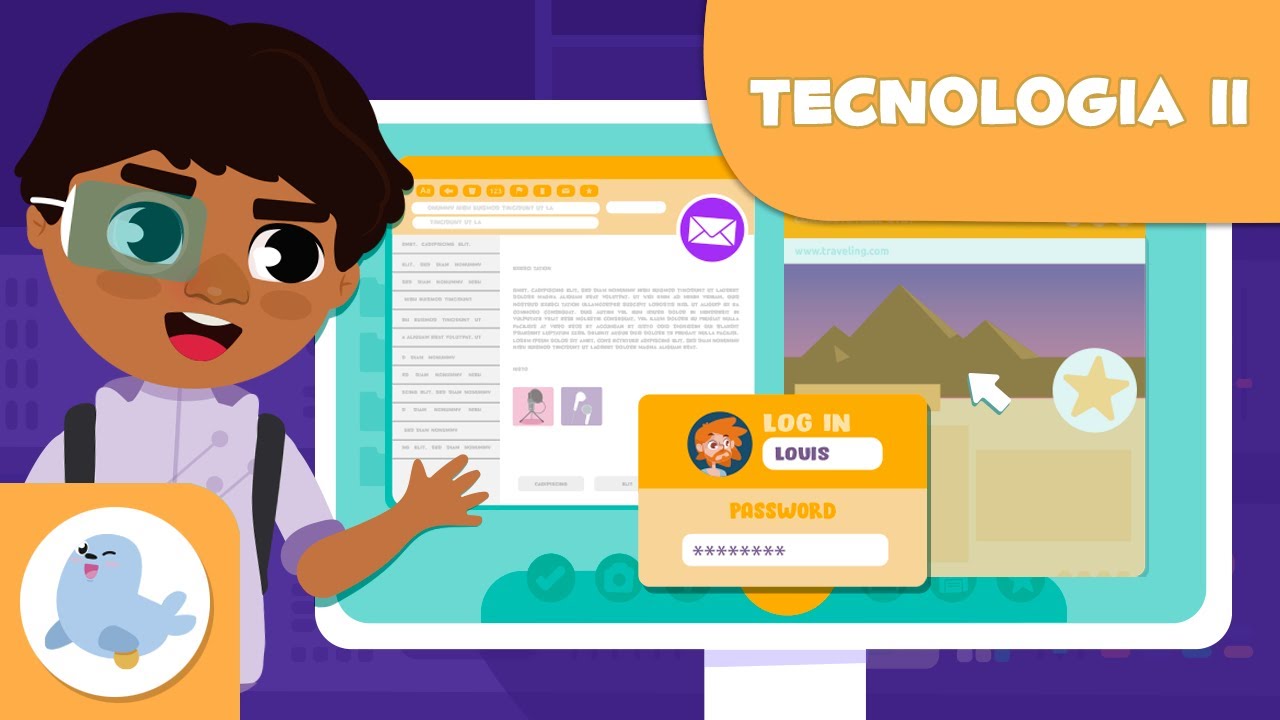 Tecnologia: Episodi 2 - Vocabulari per a nens en català - Internet, pàgina web, correu electrònic... de Smile and Learn - Català