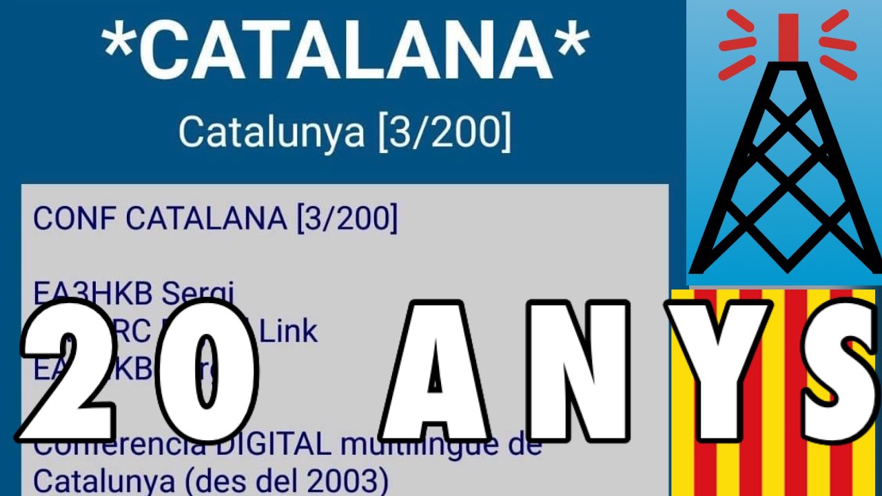 20 ANYS CONFERÈNCIA CATALANA de EA3HSL Jordi