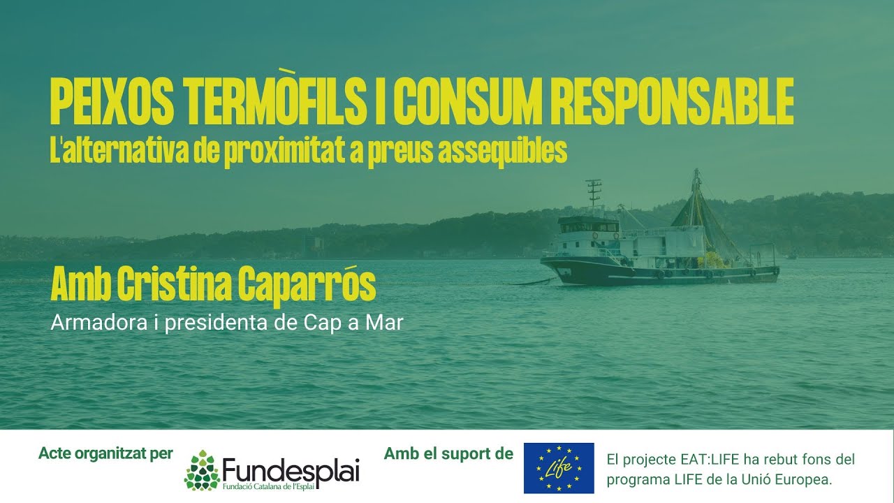 [Versió original] Conferència 'Peixos termòfils i consum responsable' de Fundació Catalana de l'Esplai