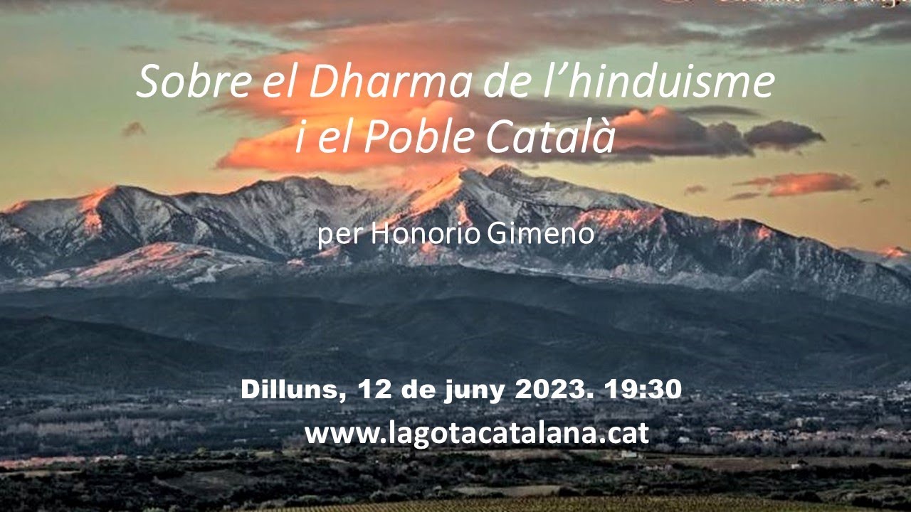 "El Dharma de l'Hinduisme i el poble català" de LA GOTA CATALANA