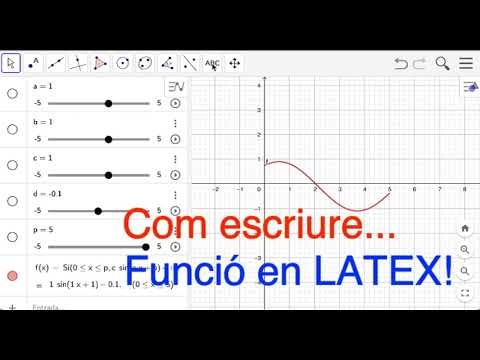 Com escriure ... funció en LATEX, a Geogebra! de Antoni Bancells
