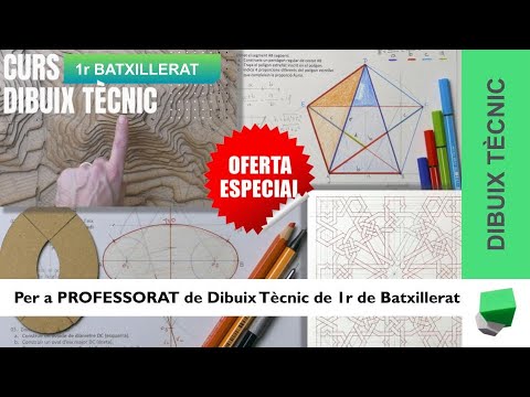 📐VÍDEO CURS 1r Batxillerat amb acompanyament per a professorat de ✏️ Dibuix Tècnic 📏 de Josep Dibuix Tècnic IDC