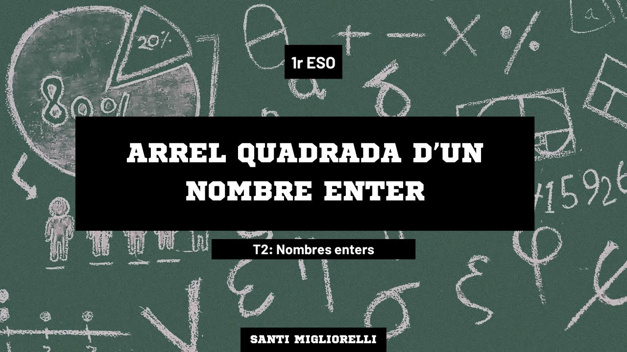 Tema 2: Nombres enters - Arrel quadrada d'un nombre enter de Santi Migliorelli Falcone