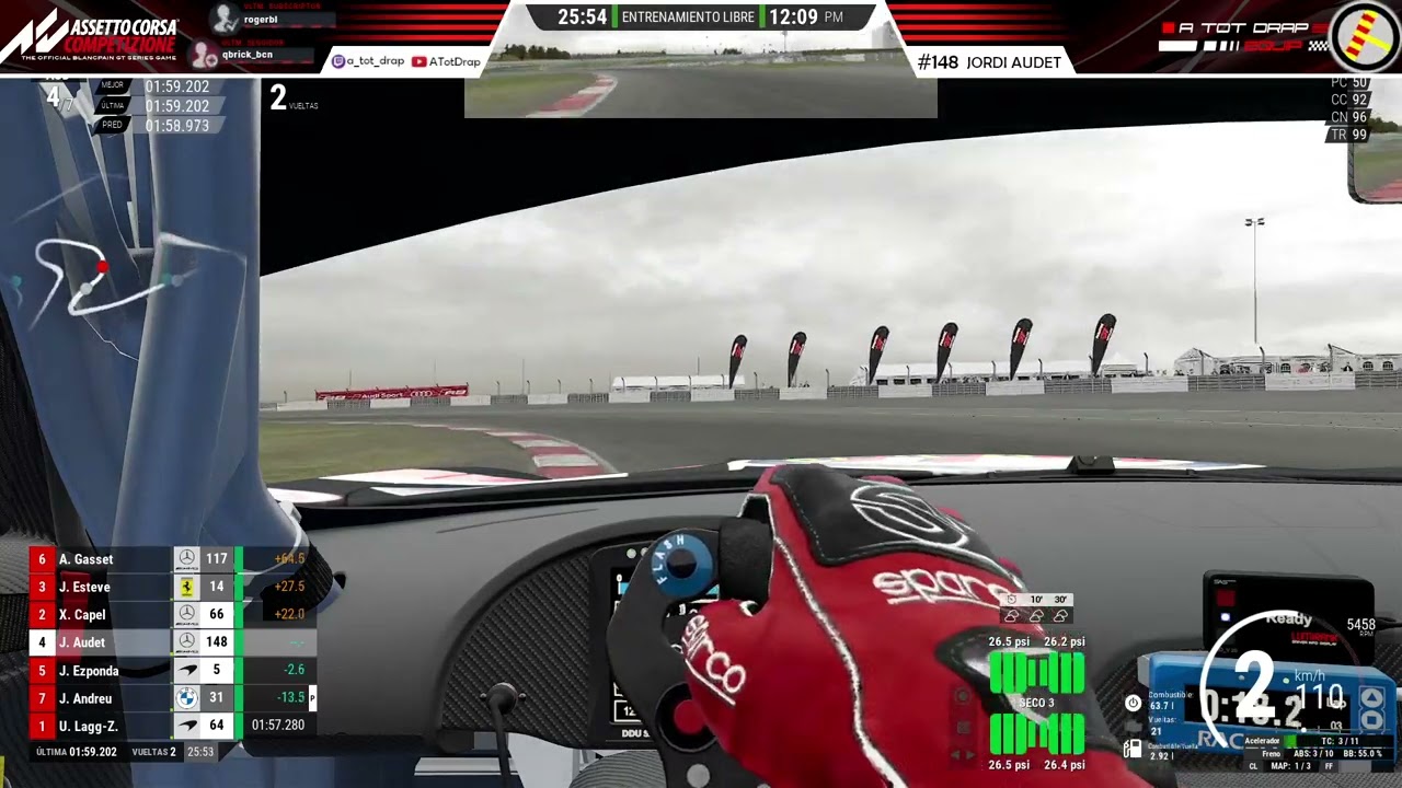 II Campionat Tot Sim Racing | Ronda 6 Nurburgring - Mercedes AMG GT3 Evo de A tot Drap Simulador