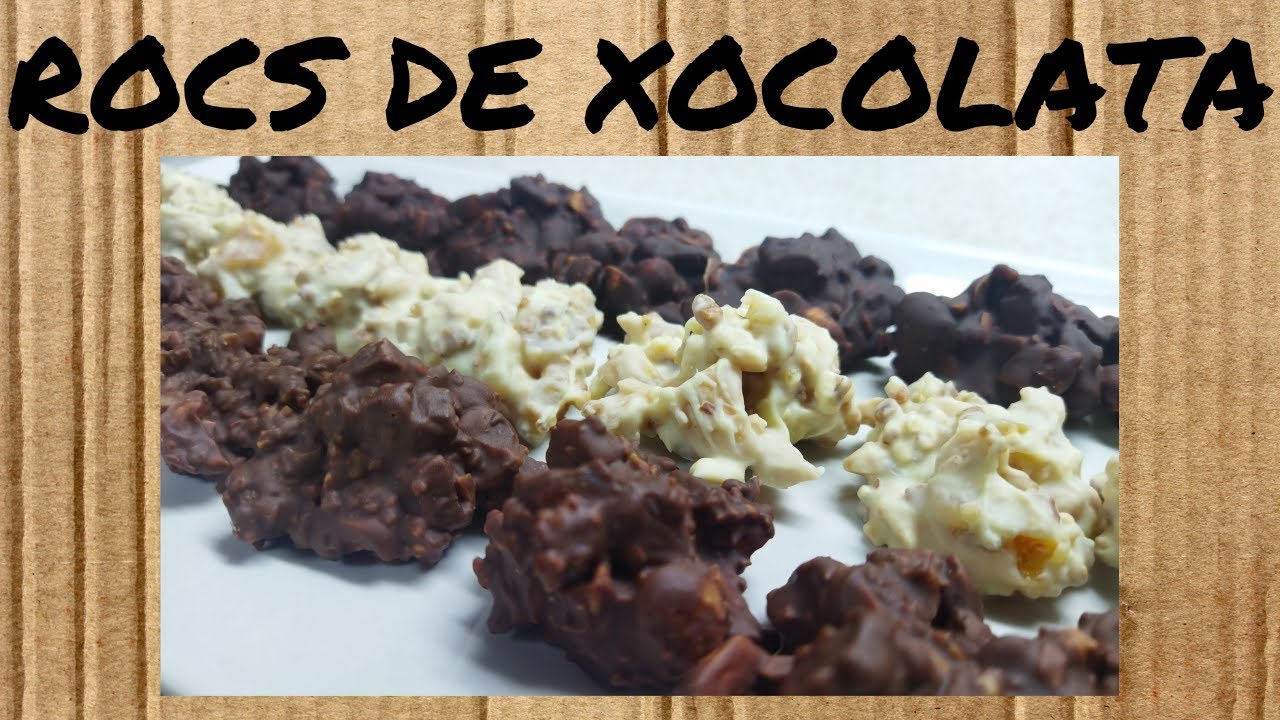 ROCS de XOCOLATA - recepta MOLT FÀCIL - POCS ingredients - dolços CASOLANS - dolços e CATALÀ de Dolça Terra
