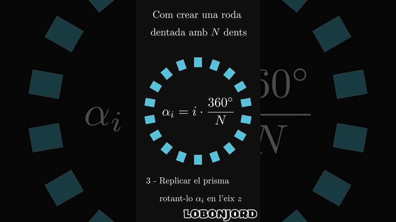 Com crear una roda dentada de N dents de Lobonjord