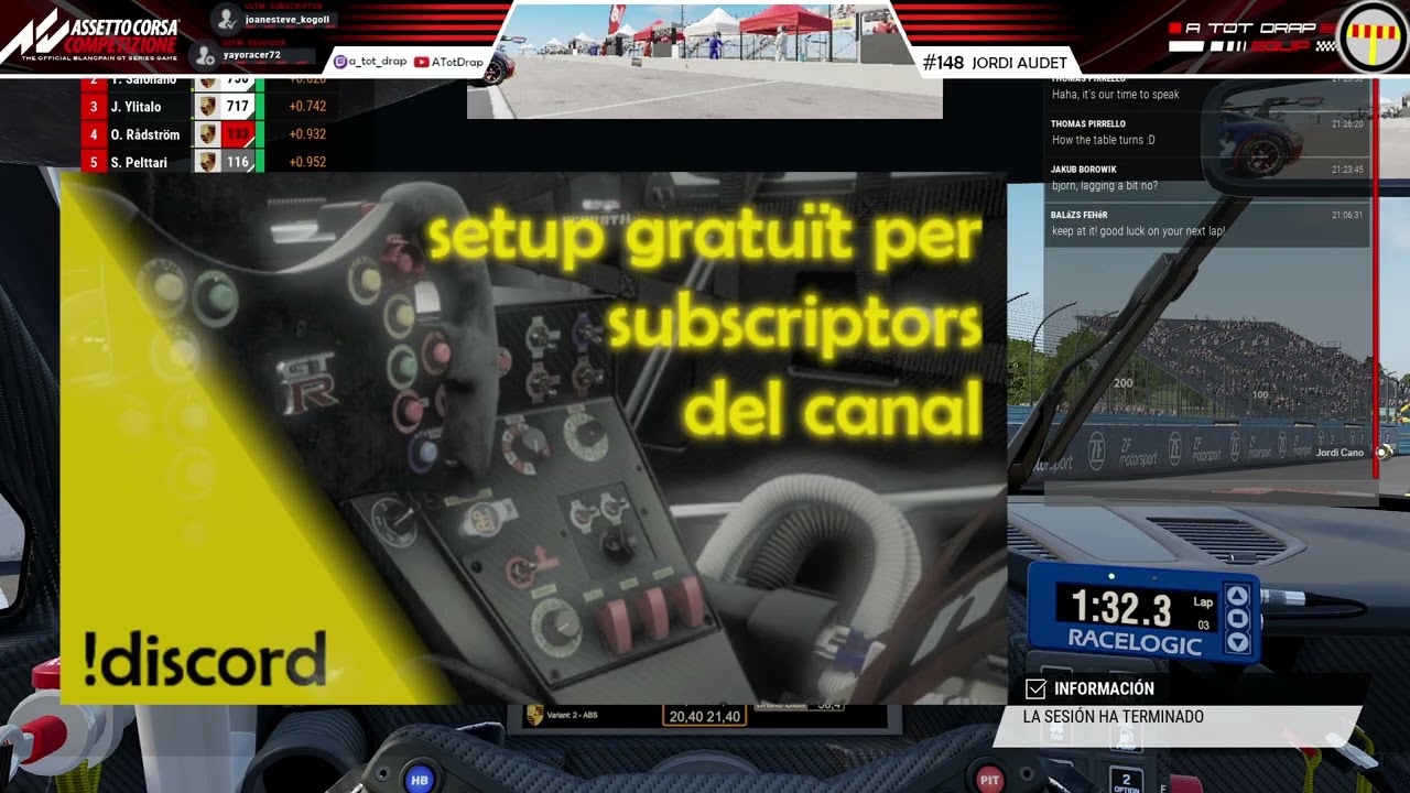 !PitSkill | S24 Porsche Cup TCX | Ronda 3 - Watkins Glen | ATOTDRAP de A tot Drap Simulador