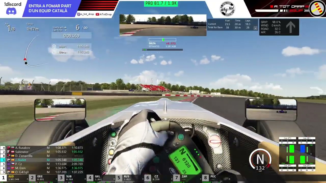 WorldSimSeries | Formula Junior - Donington | ATOTDRAP de A tot Drap Simulador