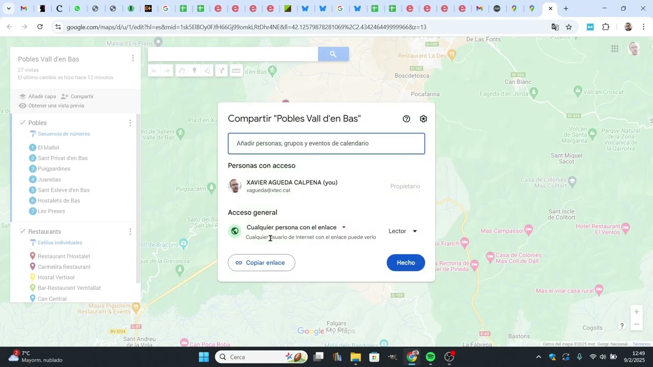 Com compartir un mapa de Google My Maps de Xavier Àgueda COMPETIC