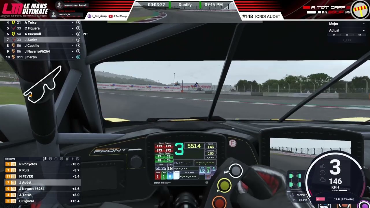 Cursa LMU ATD | Corvette GTE - Fuji | ATOTDRAP de A tot Drap Simulador