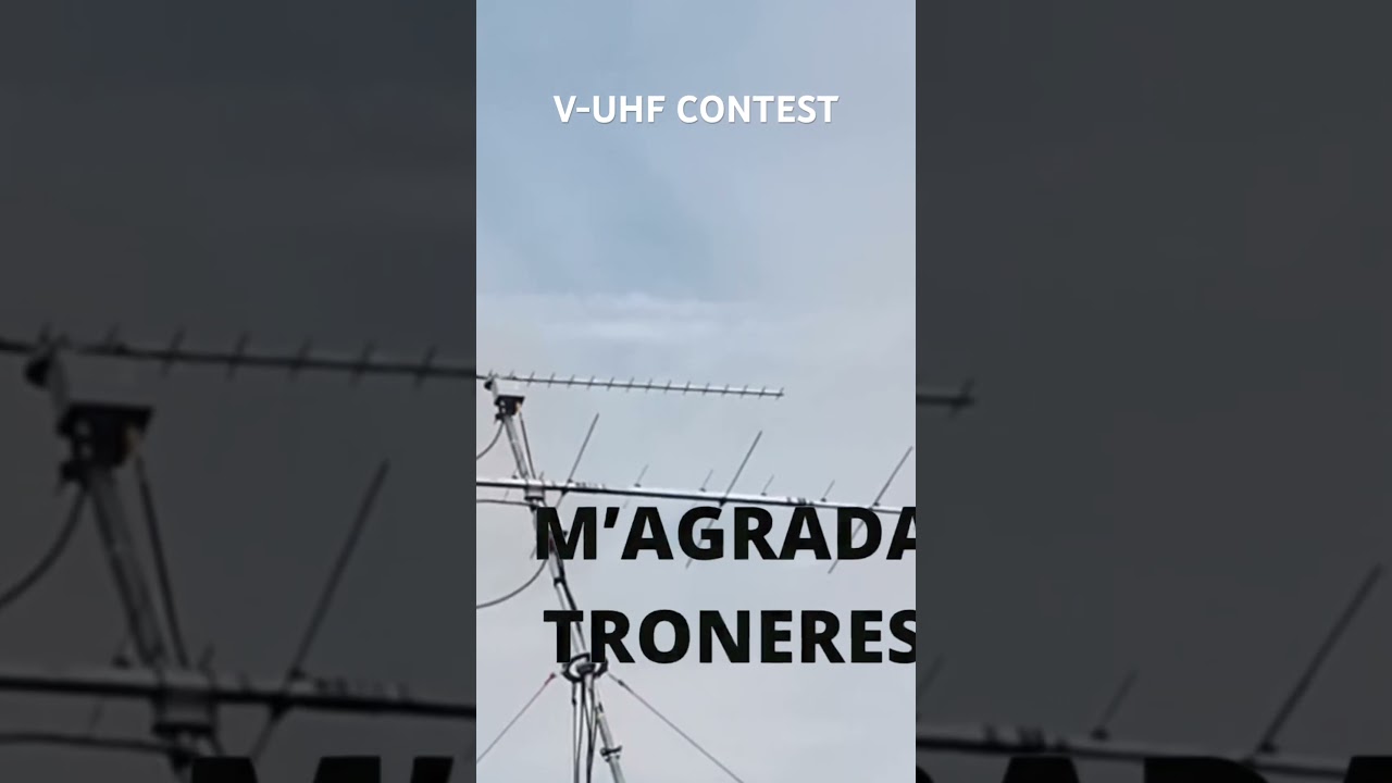 CONTEST COMBINAT V-VHF #radioaficionat #radioaficionados #radio de EA3HSL Jordi