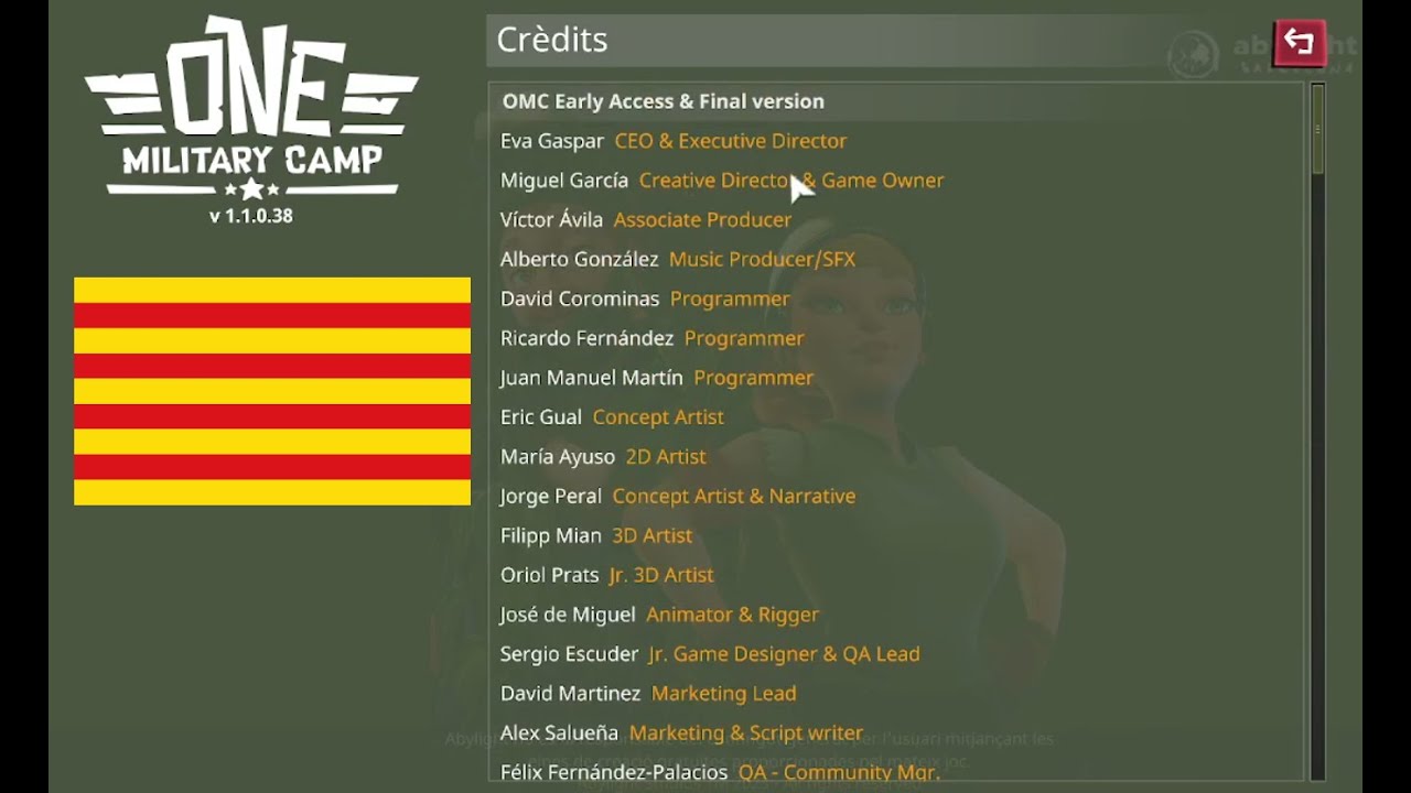 Estic jugant al One Military Camp de l'equip d'Eva Gaspar (AbyLight). Entro al tutorial. Capítol 1 de Emilio López