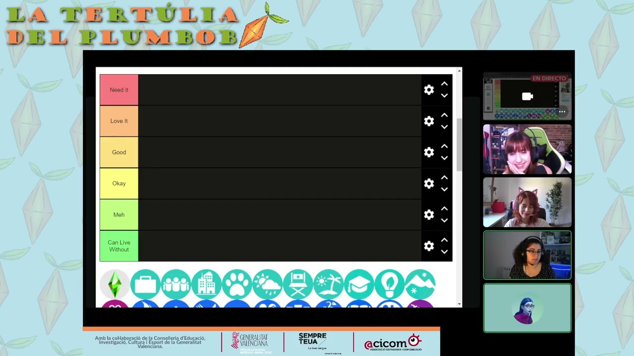 (VLC)🌟[La Tertúlia del Plumbob]🌟Nou Paquet i TierList SIMS4 ❤ | 👉 !xarxes !aixeta !cale de Xavier Àgueda COMPETIC