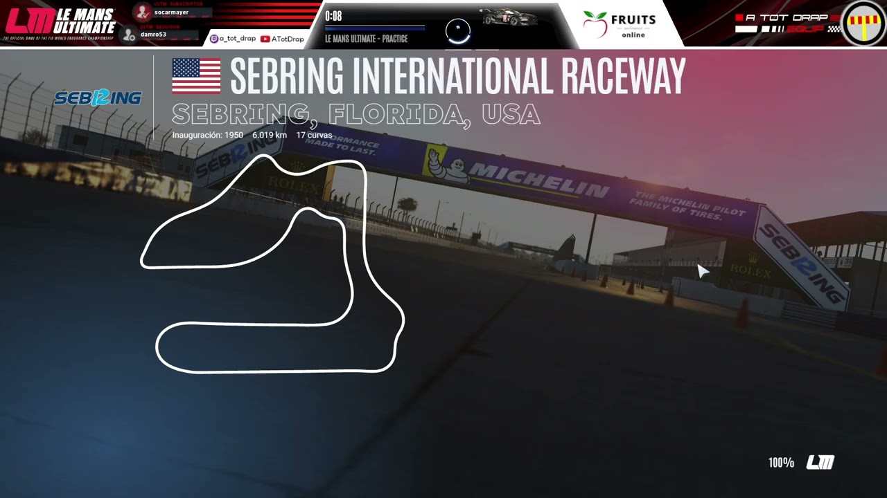 LMU - RaceControl | WEC Xperience - Sebring | ATOTDRAP de A tot Drap Simulador