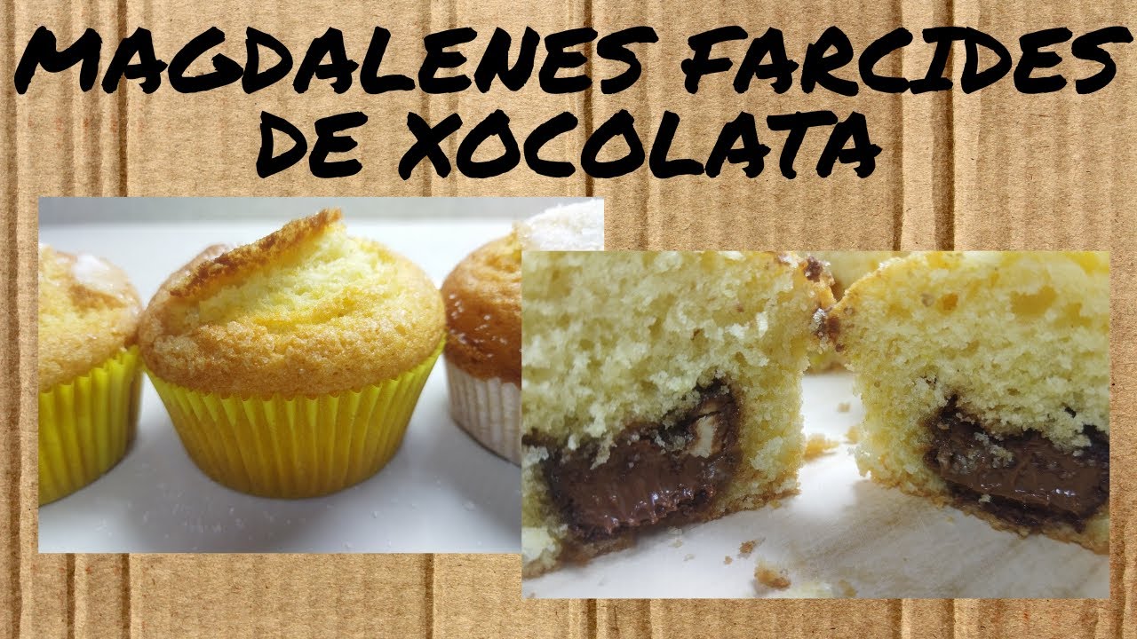 MAGDALENES FARCIDES de XOCOLATA - recepta CASOLANA - crema de CACAU - dolços en CATALÀ de Dolça Terra