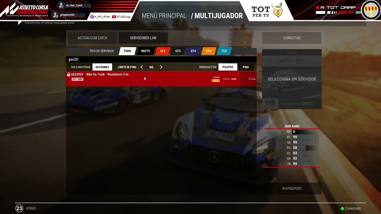 Campionat GAS - BMW M2 | R3-Barcelona | ATOTDRAP de A tot Drap Simulador