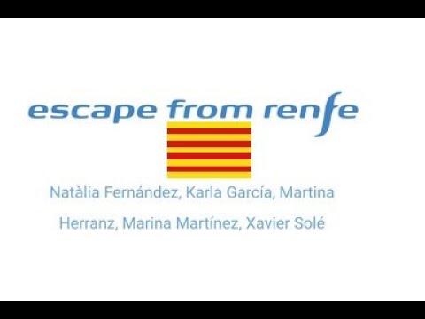 Enceto Escape From Renfe de Natàlia, Martina, Marina i Xavier. Graciós i enganxa. de Emilio López