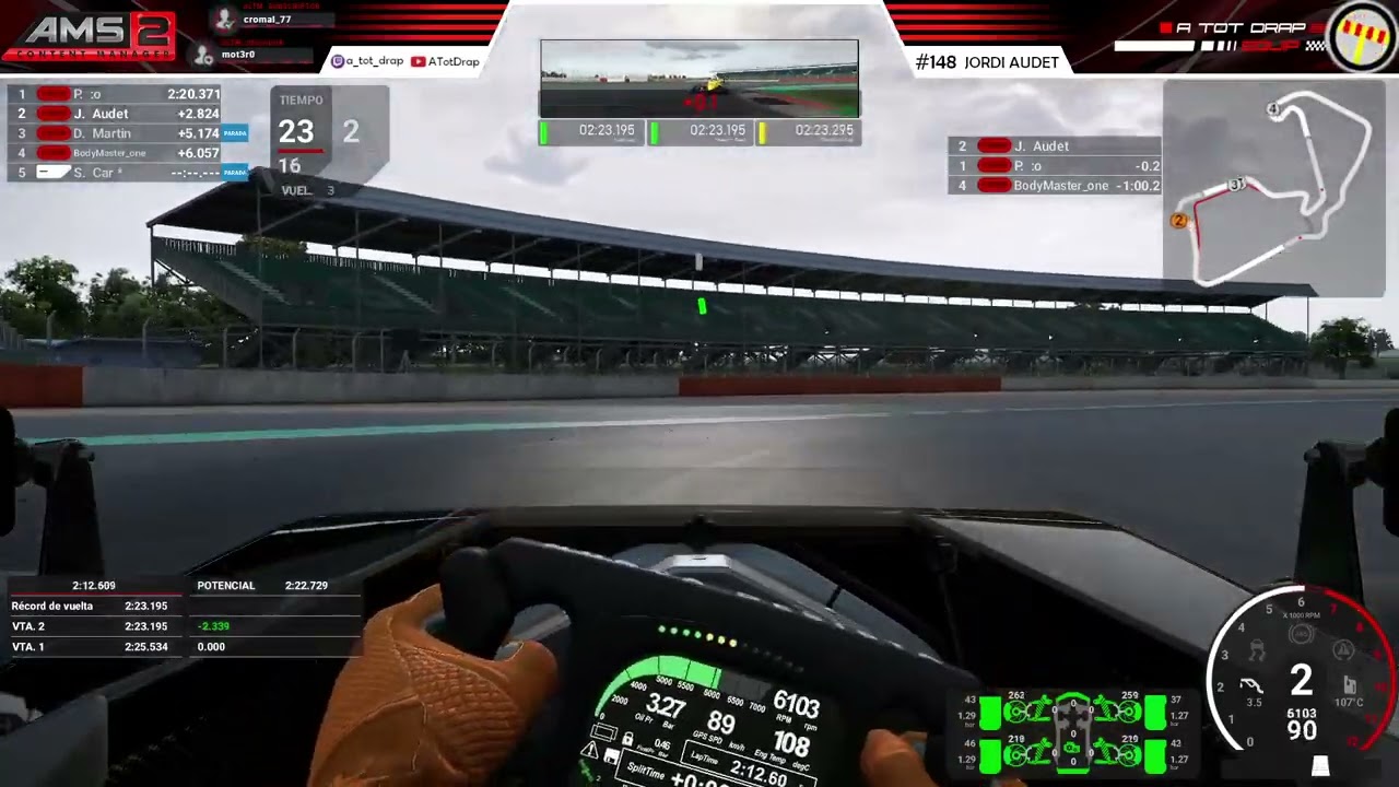 Campionat F-Inter | R6 - Silverstone | ATOTDRAP de A tot Drap Simulador