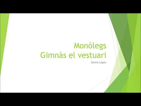 MONÒLEGS - EL GIMNÀS I 4 TIPUS DE PERSONES EN EL VESTUARI de Emilio López