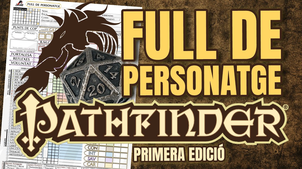 GUIA DEFINITIVA - Full de Personatge - PATHFINDER 1a Edició [Versió Enrolats] de Enrolats