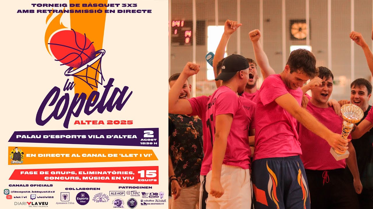 La Copeta 2025 Altea 🏀 Torneig de bàsquet 3x3 de Llet i Vi