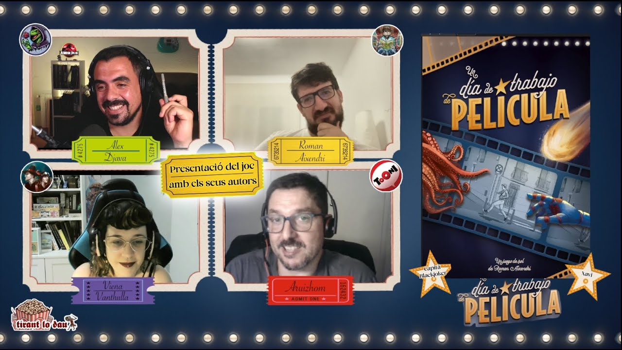 Un día de trabajo de película - Presentació amb els autors i partida estrella de Tirant lo dau