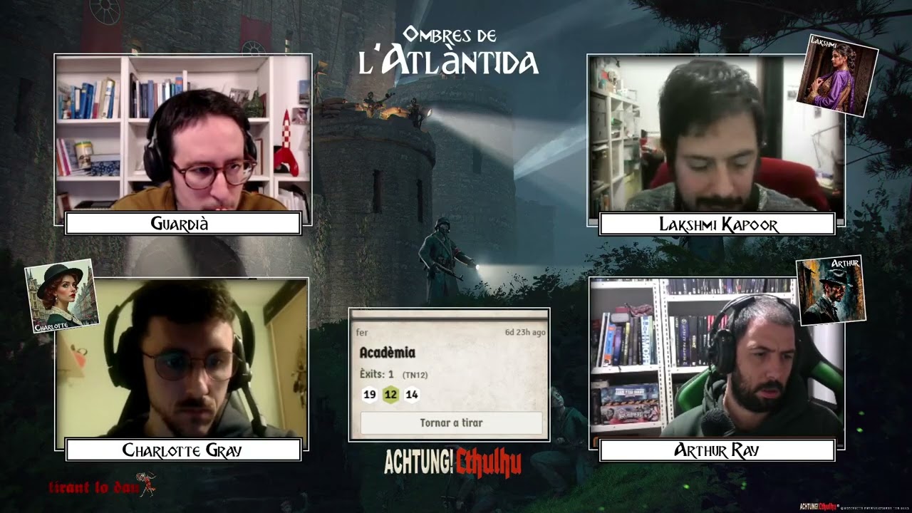 "Ombres de l'Atlàntida" - Sessió 16 #Achtung!Cthulhu #RolEnCatalà de Tirant lo dau