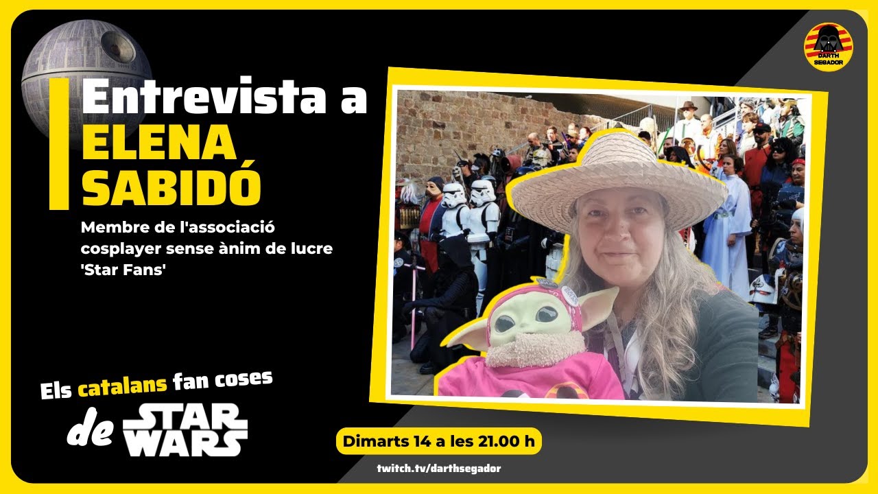 🟨 Entrevista a ELENA SABIDÓ, membre de l'associació cosplayer sense ànim de lucre 'Star Fans' de Darth Segador