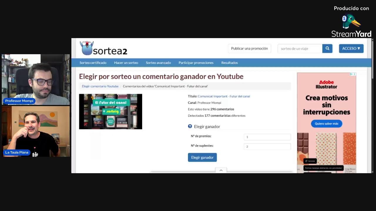 Sorteig! - El futur del canal de Professor Mompi