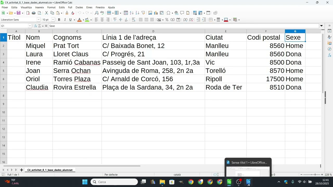 Com fer una combinació de correu amb l'auxiliar de LibreOffice Writer de Xavier Àgueda COMPETIC