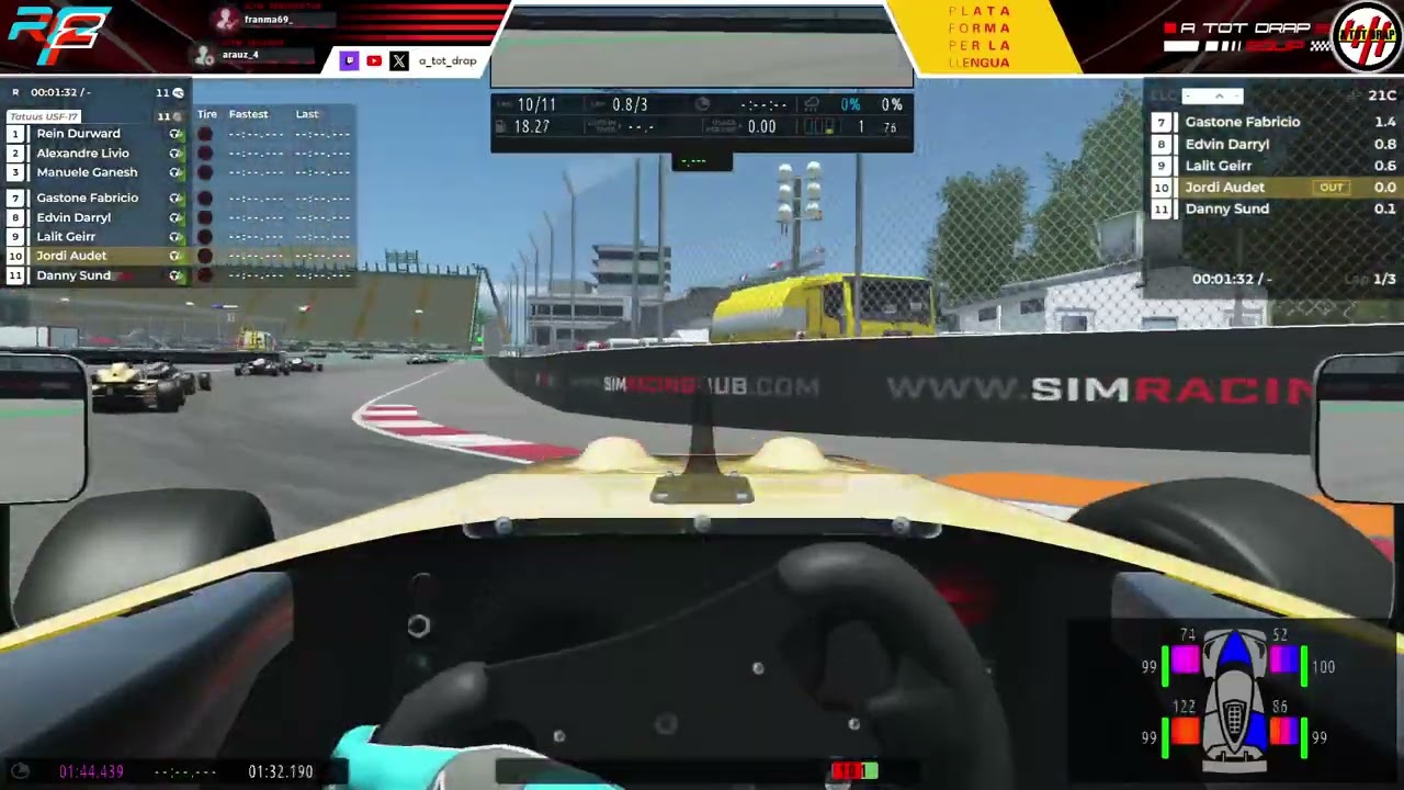 Nou campionat A TOT DRAP amb el USF-17 a rFactor2 de A tot Drap Simulador