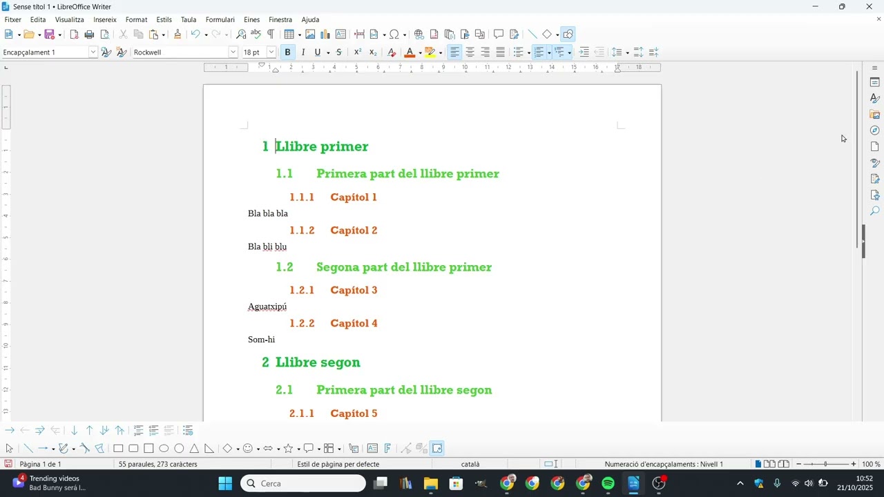Com numerar els encapçalaments amb LibreOffice Writer de Xavier Àgueda COMPETIC