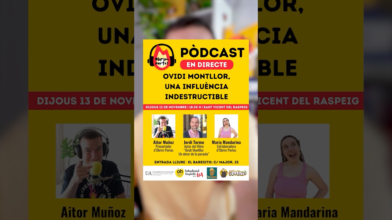 Pòdcast en viu!🔥 Obrim Portes viatja fins a la Universitat d'Alacant 😍 Ens veiem este dijous? ❤️ de Llet i Vi