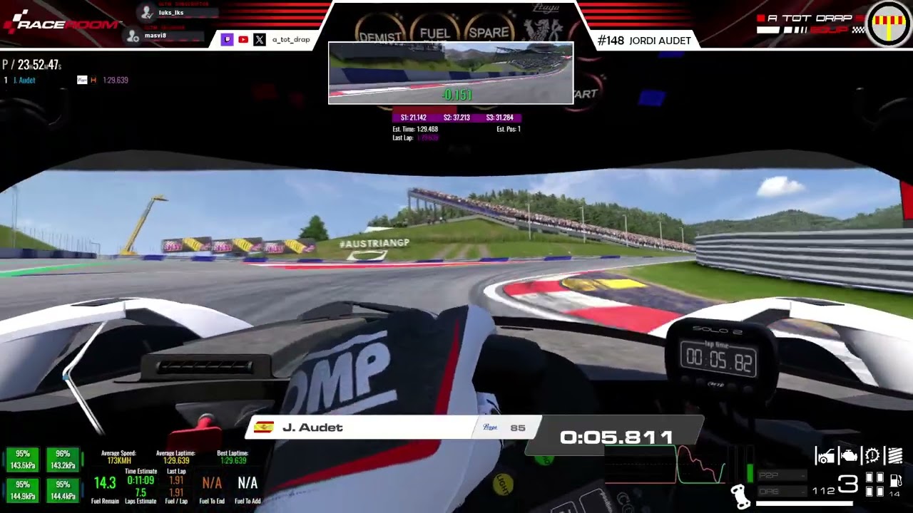 Rankeds a RaceRoom | Praga R1 a Red Bull Ring | ATOTDRAP de A tot Drap Simulador
