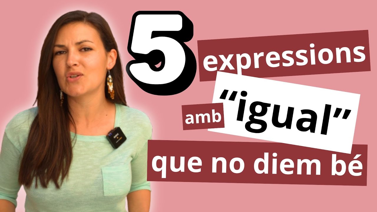 🥸 Es pot dir "dona igual" o "a l'igual que" en català? Corregim expressions amb la paraula IGUAL de Parlem d'escriure en català