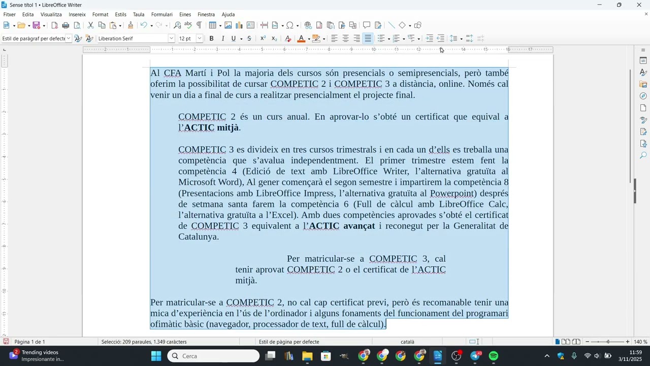 Com configurar els marges i sagnats amb el Libreoffice Writer de Xavier Àgueda COMPETIC
