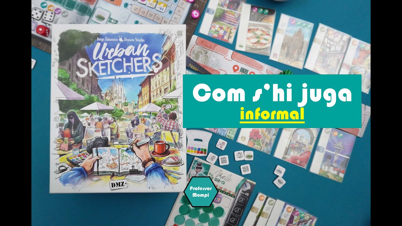 Urban Sketchers - Joc de taula - Tutorial "informal" de Professor Mompi