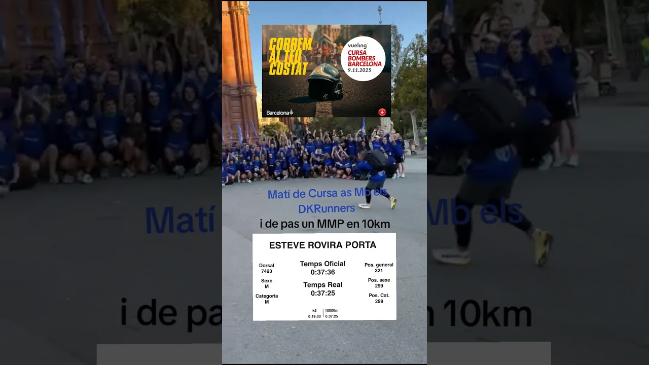 la MMP en 10km amb 52 anys Cursa Bombers 2025 de Esteve Rovira