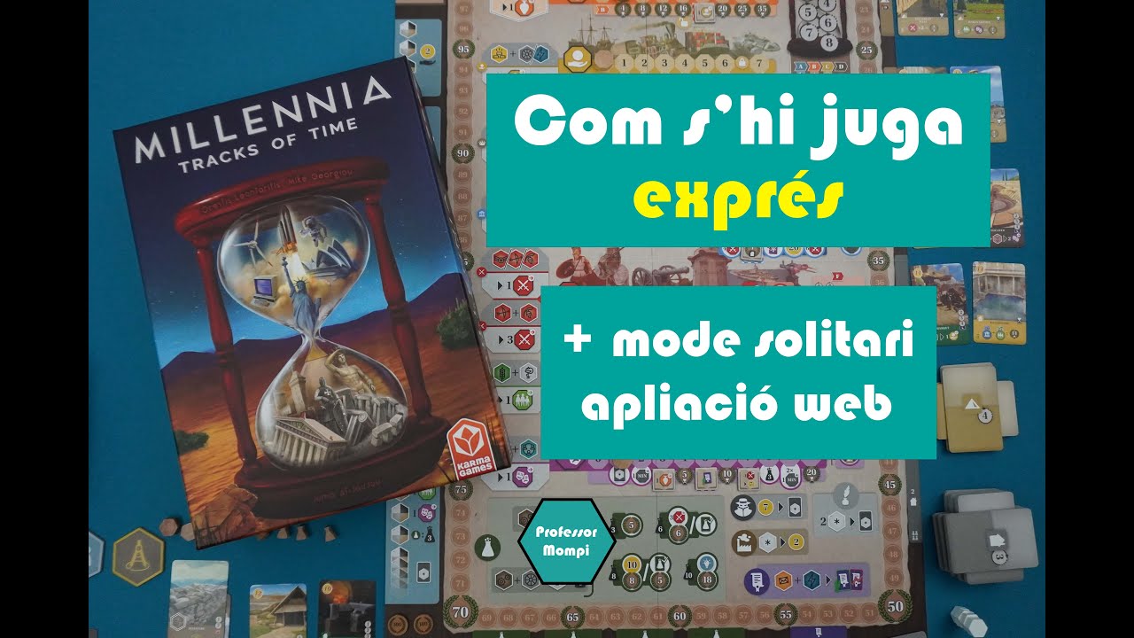Millennia - Com s'hi juga EXPRÉS i mode SOLITARI amb apliació web de Professor Mompi